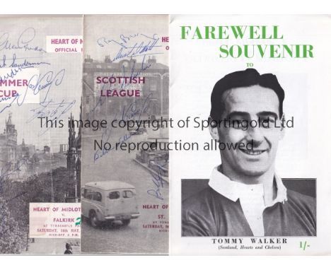 HEART OF MIDLOTHIAN      A small collection including a reprint of "The Hearts And The Army" booklet from 1917-18, handbook 1
