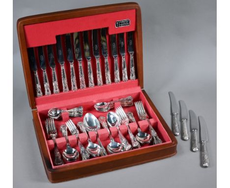A canteen of Arthur Price Kings pattern electroplated flatware and cutleryVery light signs of use, no damage