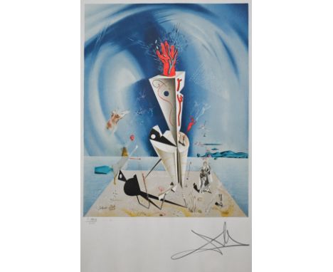 Salvador Dali (1904-1989) - Untitled print, limited edition numbered CCXXXI/CCC, pencil signed to lower right margin, 48 x 34