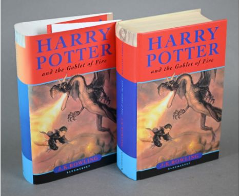 Rowling, J. K., Harry Potter and the Goblet of Fire, 1st (2nd impression), signed by the author and inscribed 'To David - THA
