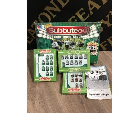 MB GAMES SUBBUTEO DREAM TEAM STADIUM X 2 PLUS EXTRA TEAMS ETC