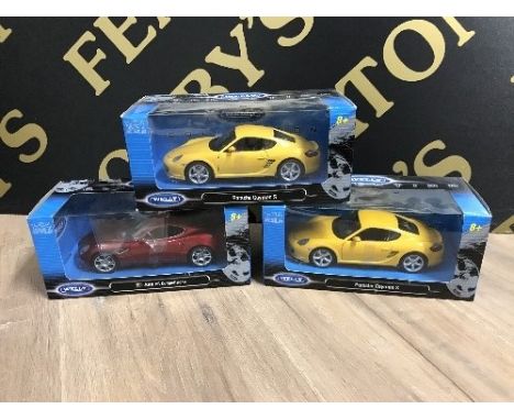 LARGE SCALE CARS - EX SHOP STOCK OF 1:24 SCALE MODELS BY WELLY IN UNOPENED ORIGINAL BOXES, 14 MODELS IN TOTAL