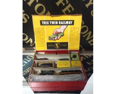 POST WAR BOX CONTAINING PRE & POST WAR ITEMS 