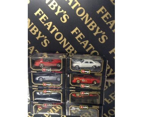 4 x BURAGO 1:18 MODELS - R,R , Chevy Corvette , Dodge Viper , Ferrari F40