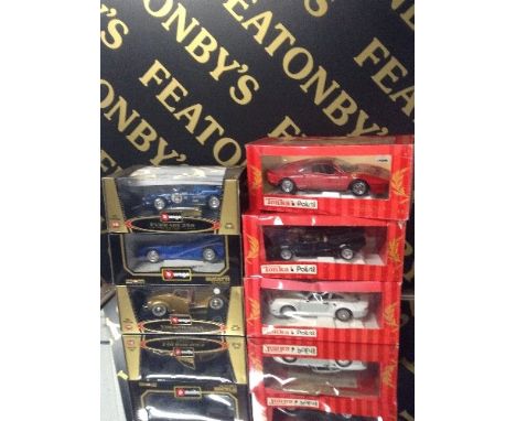 6 1:18 SCALE DIE CAST - 3 BURAGO & 3 POLISTIL