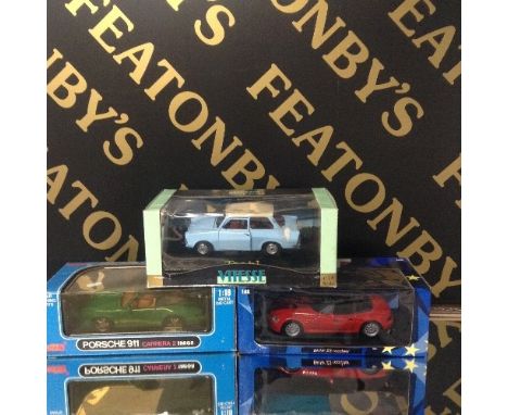 5 1:18 SCALE MODEL CARS including  2 UT models - BMW 23 & Ferrari F355