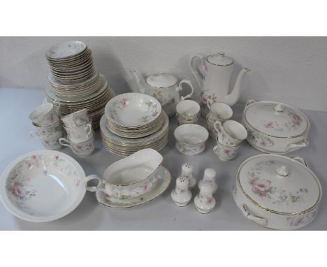 Royal Stafford Romance combination of dinner service, tea service and coffee service, to include 8 x 10" dinner plates, 8 x 8