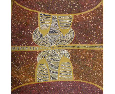 June Bird Aboriginal acrylic on canvas artwork - 136cm x 137cm