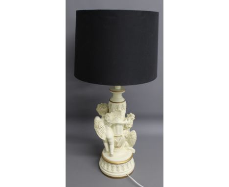 Figural lamp depicting Cherubs&nbsp;