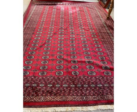Large Persian red ground carpet 3.66 by 2.70cm