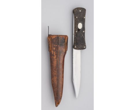 A MILITARY FOLDING LOCK KNIFE, S. W. SILVER &amp; CO., CORNHILL, LONDON, CIRCA 1880-90 with folding locking blade stamped wit