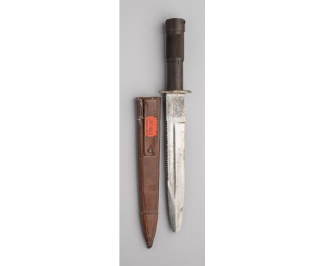 A BALDOCK PATENT SPEAR KNIFE, JAMES DIXON &amp; SONS LTD, SHEFFIELD with robust fullered blade double-edged towards the point