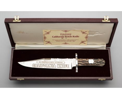 A BOWIE KNIFE, GEORGE WOSTENHOLM &amp; SON, WASHINGTON WORKS, SHEFFIELD, NUMBER 4 OF 1,000 TO CELEBRATE THE 150TH ANNIVERSARY