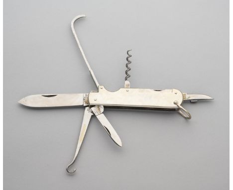 A SPORTSMAN’S KNIFE BY J. RODGERS &amp; SONS, 6 NORFOLK STREET, SHEFFIELD, EARLY 20TH CENTURY AND FOUR POCKET KNIVES, JOSEPH 