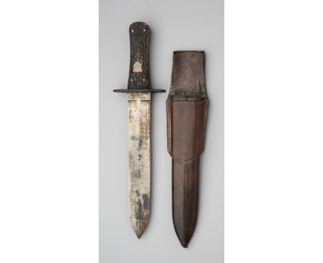 A HUNTING DAGGER S. W. SILVER &amp; CO, CORNHILL, OLD BOND STREET AND LEADENHALL STREET, LONDON, LATE 19TH CENTURY with broad