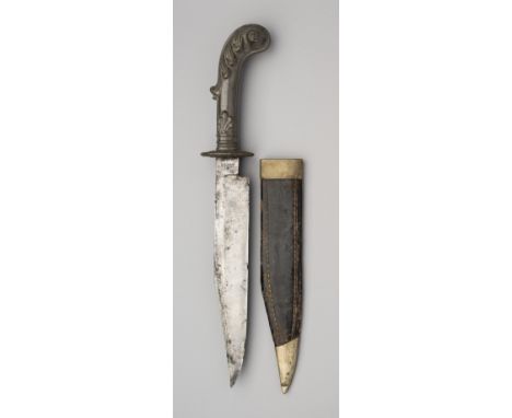 A BOWIE KNIFE, G. &amp; J. OXLEY, SHEFFIELD, CIRCA 1880 with single-edged blade formed with a clipped-back point, signed on a