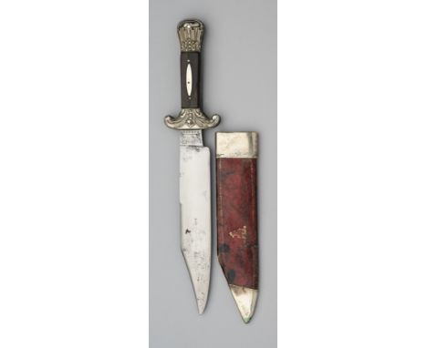 A DAGGER, MARKED MAZEPPA, PROBABLY SAMUEL HANCOCK &amp; SONS, LATE 19TH CENTURY with broad blade formed with a clipped-back p