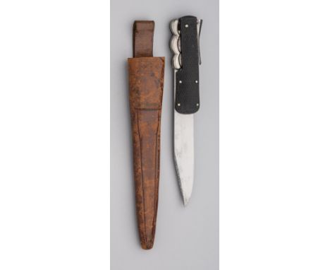 A MILITARY FOLDING LOCK KNIFE, JOSEPH RODGERS &amp; SONS, 6 NORFOLK STREET, SHEFFIELD, CIRCA 1880-90 with folding locking bla