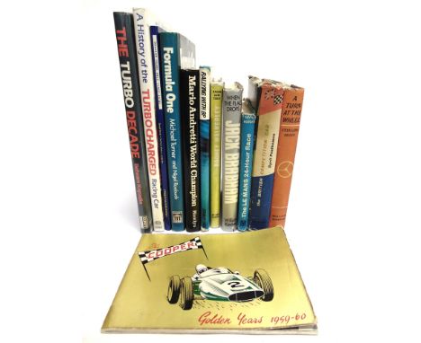 BOOKS - MOTOR-RACING Moss, Stirling. A Turn at the Wheel, first edition, Kimber, London, 1961, boards, dustjacket, black and 