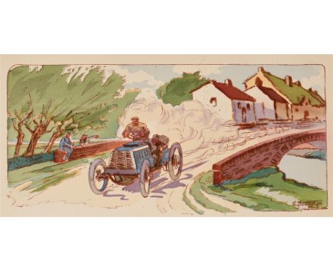 AFTER ERNEST MONTAUT (FRENCH, 1878-1909) The Tour de France, 1899, from '10 ans de courses, les marques victorieuses 1897-190