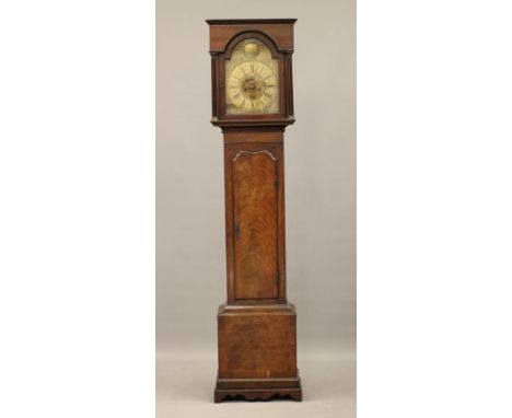 A MAHOGANY LONGCASE CLOCK by John Lambourne, Cambridge, No.101, the eight day movement with anchor escapement striking on a b