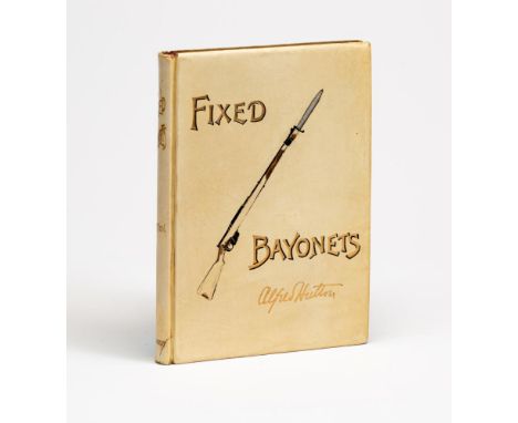 FIXED BAYONETS, Alfred Hutton, 1890, William Clowes, presentation inscription from the author to the Royal United Service Ins