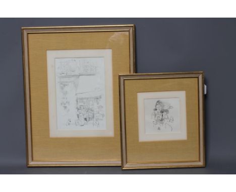 JAMES ABBOTT MCNEILL WHISTLER (1834-1903), "La Fruitiere", original lithograph printed by Goulding, 9 1/2" x 6 1/2", together