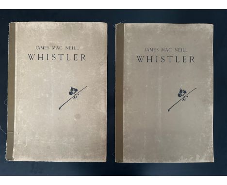 James MacNeil Whistler. L'Oeuvre de. Published 1905 by the Librairie Centrale de Beaux-Arts, Paris. Two oversized folios with
