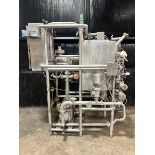 Aprox. 60 Gal. CIP System Tubular Heat Exchanger with Ampco 20 hp Pump, 3520 RPM, Emerson