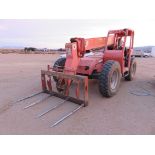2005 Jig Model 6036 Sky Trak Telehandler, 6000 Lb. Cap., 4 Tine Front Pick Attachment, S/N 160013275