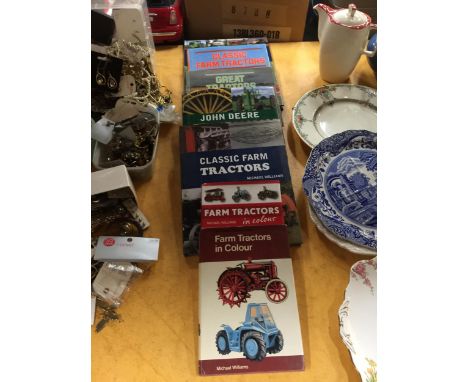 A QUANTITY OF TRACTOR BOOKS IN HARDBACK 