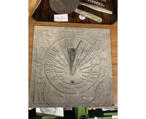 A VINTAGE CAST SUNDIAL 