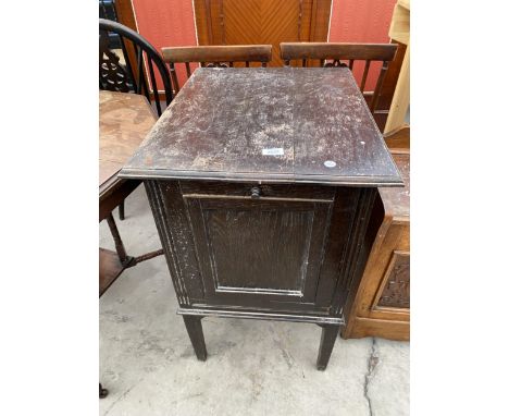 AN OAK 'BARKINGSIDE, EAST-LIGHT' FILING CABINET 
