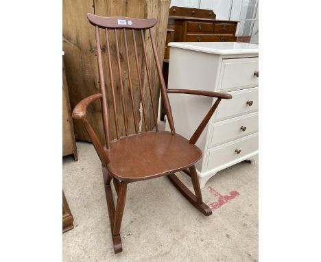 AN ERCOL ROCKING CHAIR 