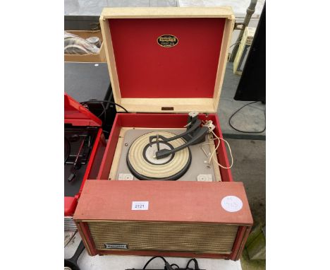 A DANSETTE CONQUEST AUTO RECORD PLAYER 