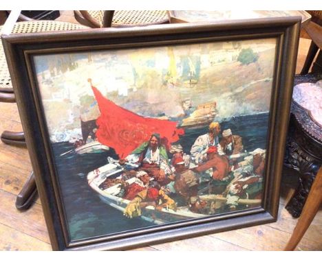 After Sir Frank Brangwyn RA RWS PRBA HRSA., British (1867-1956), The Buccaneers, reproduction print (57cm x 64cm)
