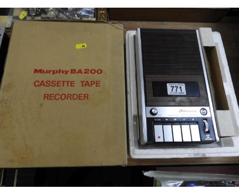 Boxed Murphy Cassette Recorder NB No Lead 
