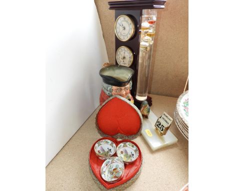 Galileo Thermometer, Perpetual Calendar and Toby Jug etc 