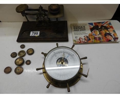 Vintage Scales, Barometer etc 