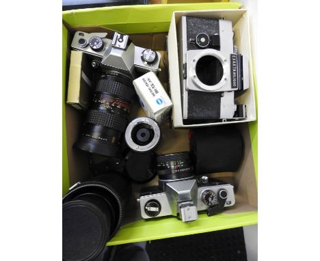 Praktica Camera, Lenses and Exakta Camera in Box etc 