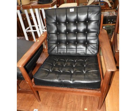 70's Button Back and Seated Retro Chair 