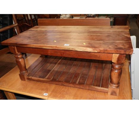 Mexican Pine Coffee Table with Shelf under 