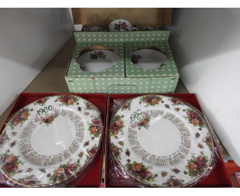 Royal Albert - Old Roses Calendar Plates and Vintage Tea Set 