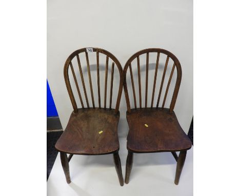 Pair of Stick Back Chairs 