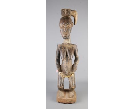 A large African tribal figure. Purportedly of the Ivory Coast Kulango tribe Hx85cm