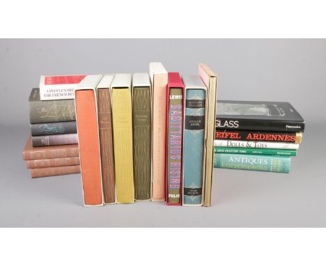 A collection of Folio Society books including Ayala's Angel, Sagittarius Rising, The English Governess At The Siamese Court, 