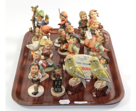 Fifteen Goebel figures and models 