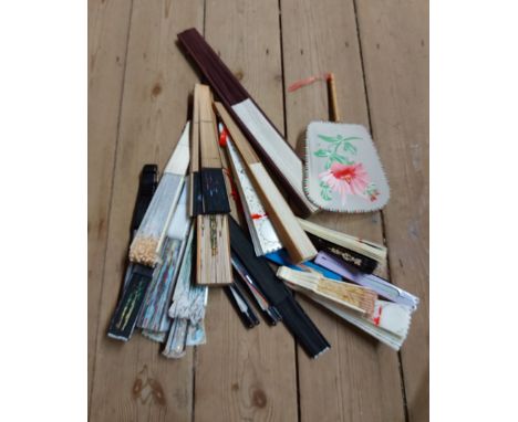 A collection of vintage fans
