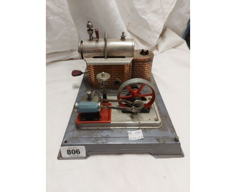 A vintage German live steam model steam engine