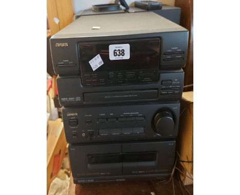 An Aiwa CX-N330K compact disc stereo system